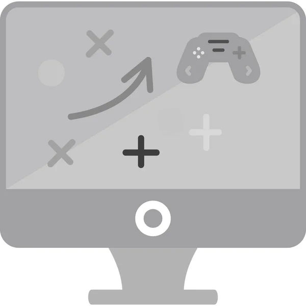 Game Plan Web Icon Vektor Illustration — Stockvektor