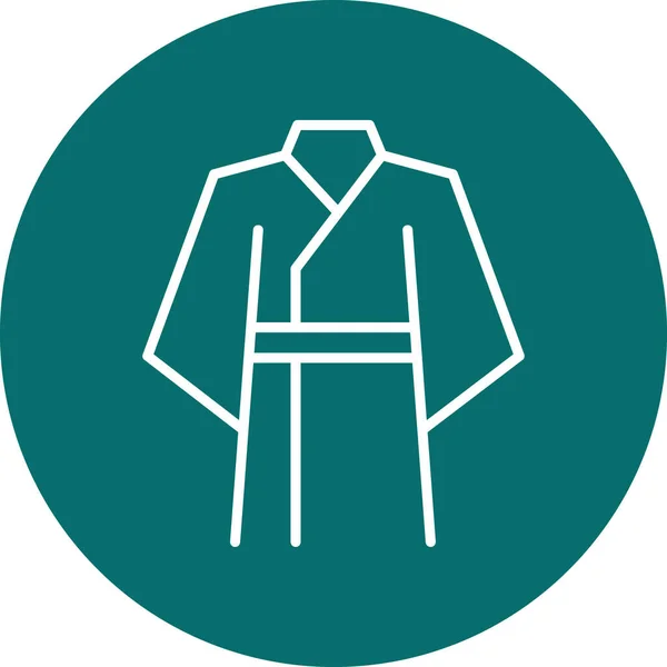 Ilustração Vetorial Ícone Kimono —  Vetores de Stock