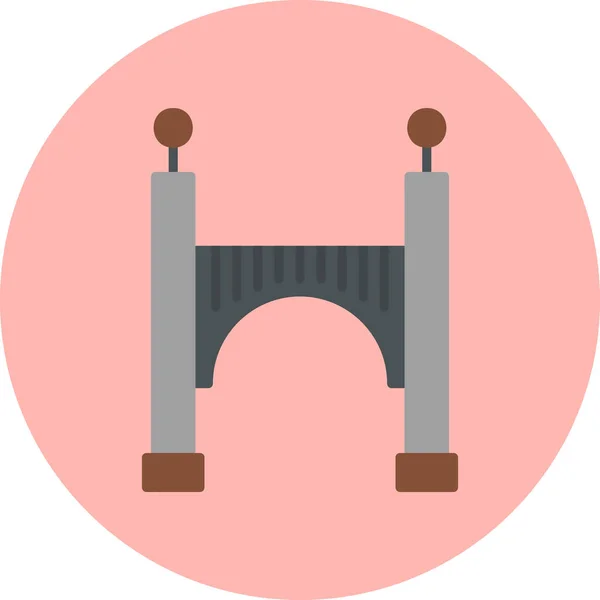 Brücke Modernes Symbol Vektorillustration — Stockvektor