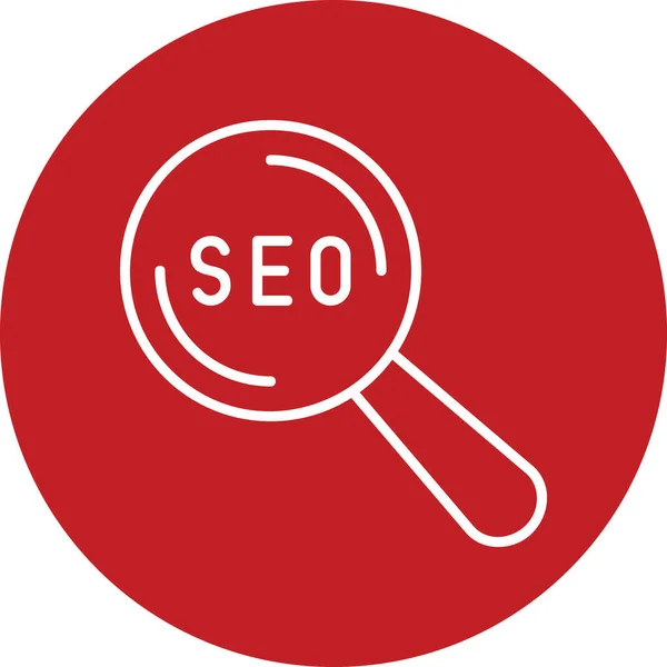 Seo Icono Web Ilustración Simple — Vector de stock