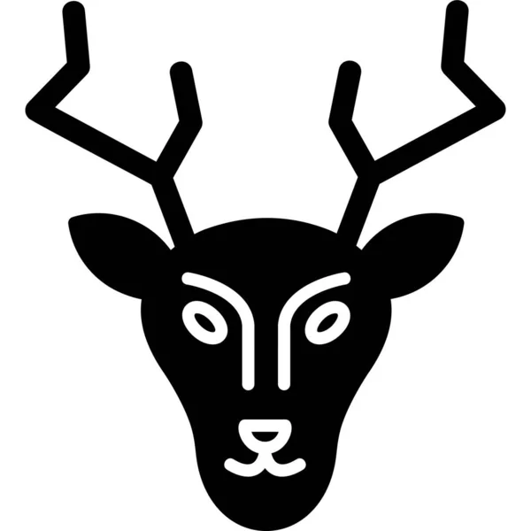 Rotwild Web Symbol Einfache Illustration — Stockvektor