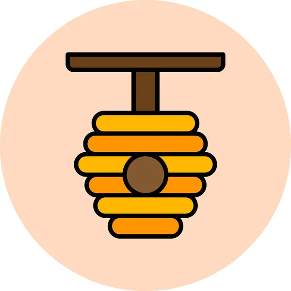 Beehive Icon Vector Illustration — 스톡 벡터