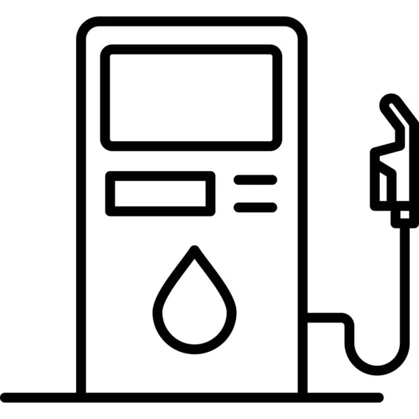 Üzemanyag Állomás Egyszerű Tervezés — Stock Vector