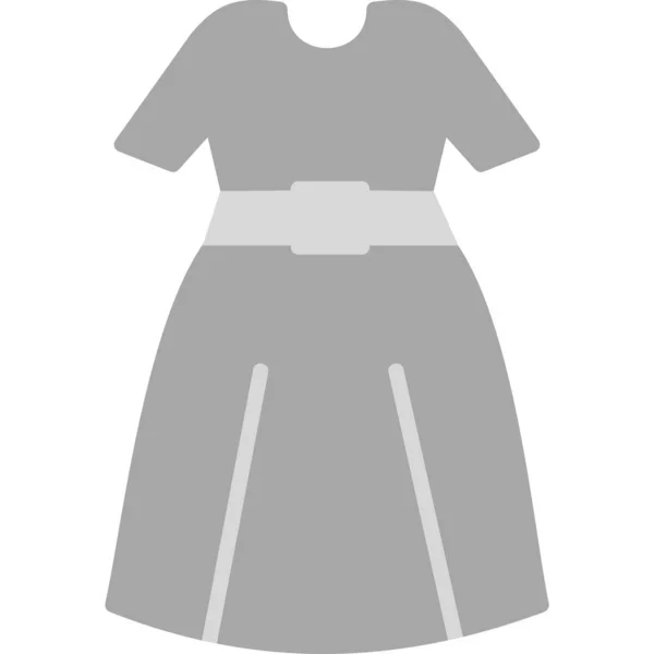 Schönes Mädchenkleid Vektorillustration — Stockvektor