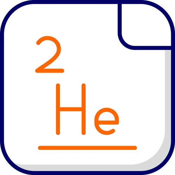 Helium Web Symbol Einfache Illustration — Stockvektor