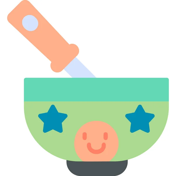 Baby Food Vector Illustration Icon Element — Stock Vector