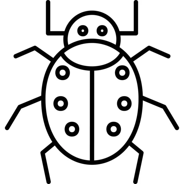 Ícone Moderno Bug Ilustração Vetorial — Vetor de Stock