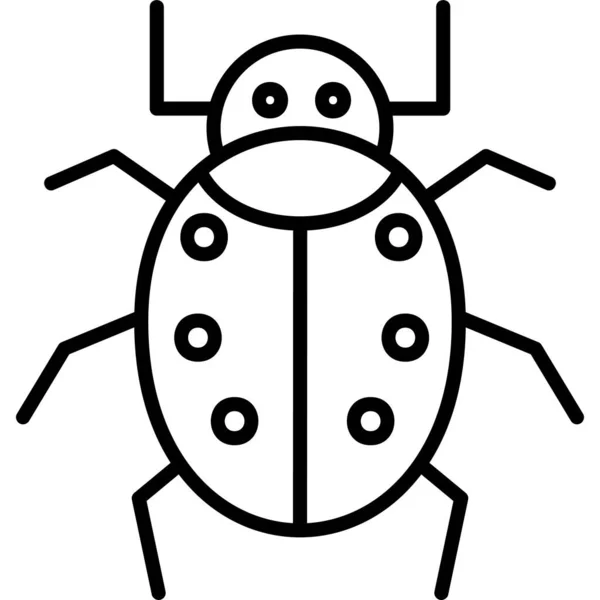 Bug Pictogramă Modernă Ilustrație Vectorială — Vector de stoc