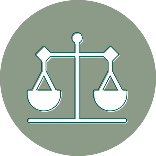 Justicia Icono Web Vector Ilustración — Archivo Imágenes Vectoriales