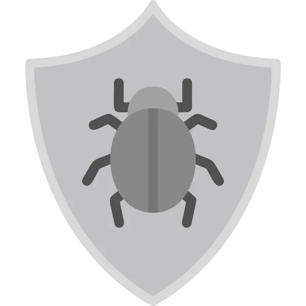 Antivirus Web Symbol Einfache Illustration — Stockvektor