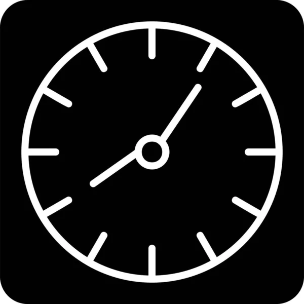 Wall Clock Time Digital Illustration Smartphone Device — Stock Vector