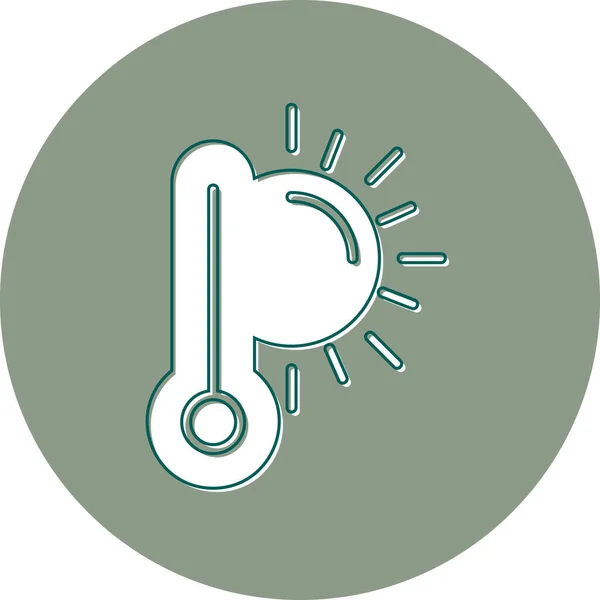 Thermometer Pictogram Vector Illustratie — Stockvector