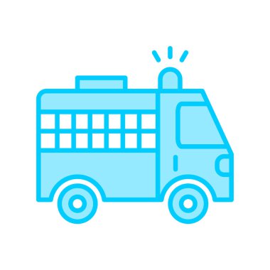 Police web icon. simple illustration