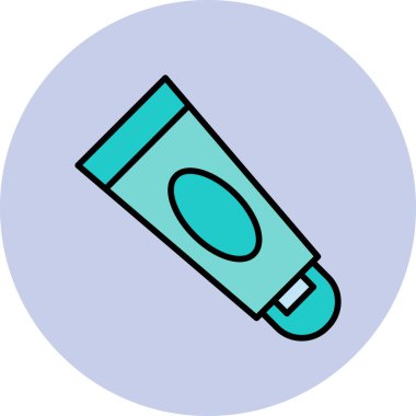 Losyon basit simgesi, vektör illüstrasyonu