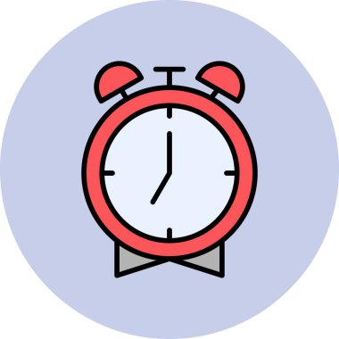 Alarm Saati zamanı, akıllı telefon aygıtının dijital illüstrasyonu 