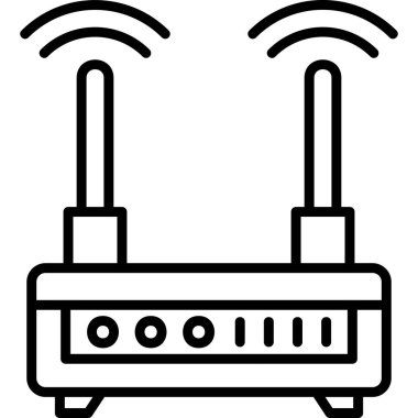 Wifi Router modern vector icon illustration