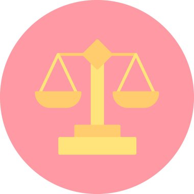 Denge kavramı. Ölçeklendirme web simgesi basit resimleme