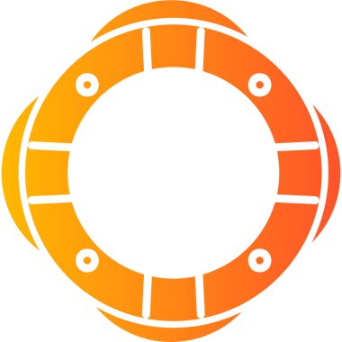 Yaşam koruyucu simgesi, modern tasarım illüstrasyonu