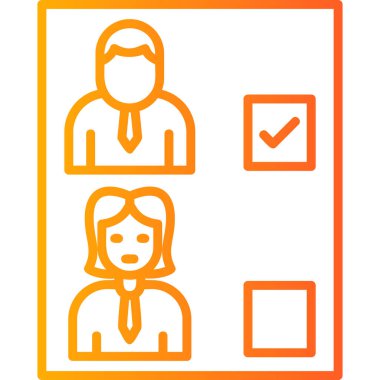 Basit simge seç, vektör illüstrasyonu