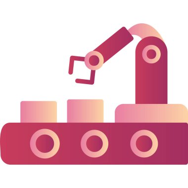 Otomasyon. Web simgesi basit illüstrasyon