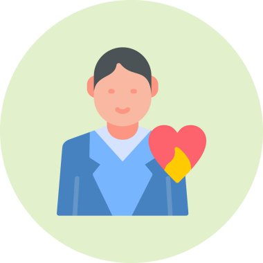 Passionate modern vector icon illustration