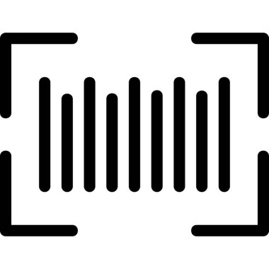 Barkod satırları, basit web illüstrasyonu  