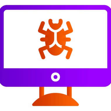 Virus Detective icon modern vector illustration