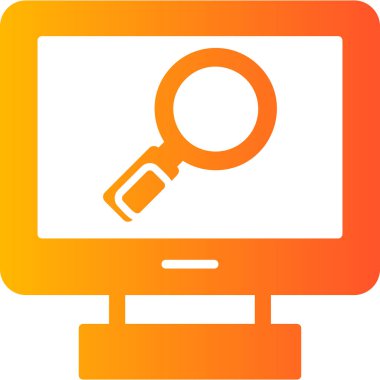 Büyüteç simgesi. vektör illüstrasyonu