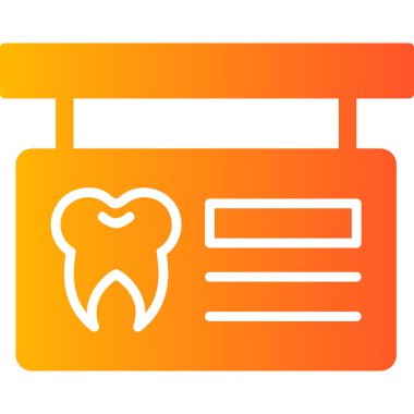 Modern İmza Panosu simgesinin vektör çizimi