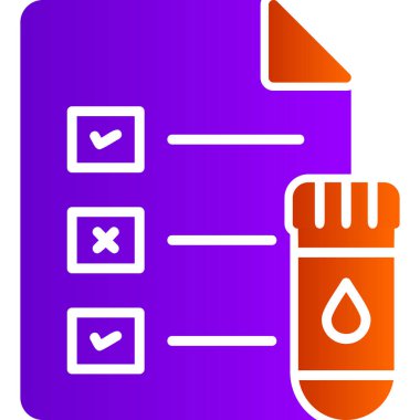 Medical Test Report modern vector icon illustration