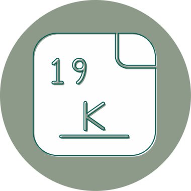 Potasyum, K (Neo-Latin kalyum) sembolü ve atom numarası 19 olan kimyasal elementtir. Potasyum, az bir güçle bıçaklanabilecek kadar yumuşak gümüş beyazı bir metaldir. Vektör simgesi