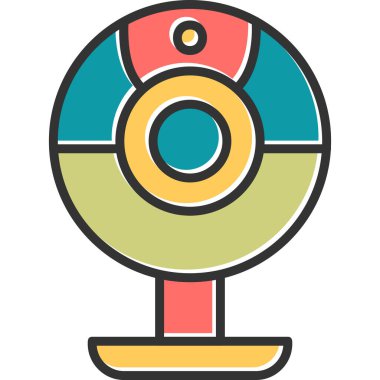 Web kamerası, basit Webcam simgesi tasarımı