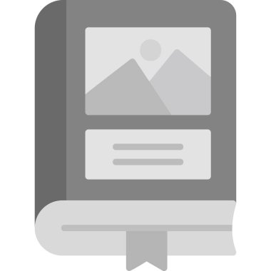 Kitap. Web simgesi basit illüstrasyon