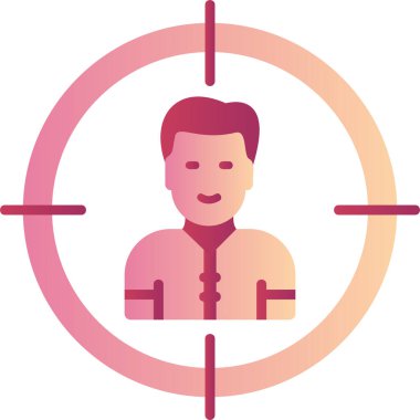 hedef simge vektör illüstrasyonu