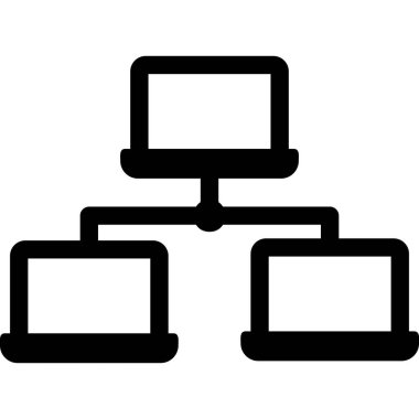 Bilgisayar. Web simgesi basit illüstrasyon