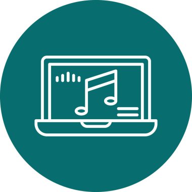 Bilgisayar. Web simgesi basit illüstrasyon