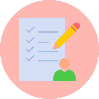 Görev modern simge vektör illüstrasyonu