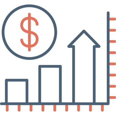 Mali büyüme grafiği. Basit resimleme