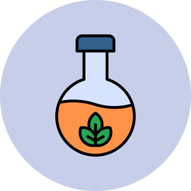 Kimya web simgesi basit illüstrasyon