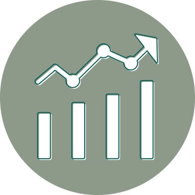 Grafik Analitiği. Web simgesi basit illüstrasyon