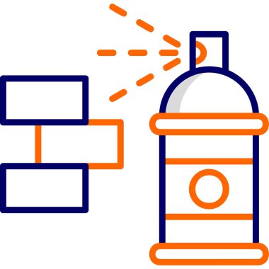 Graffiti modern simge, vektör illüstrasyonu