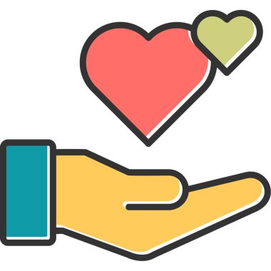 İyi niyet. Web simgesi vektör illüstrasyonu