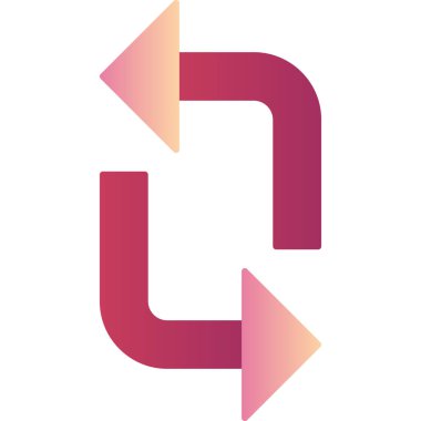 Modern simge, vektör illüstrasyonunu döndür