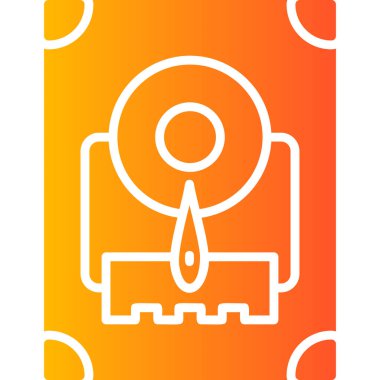 Sabit disk simge vektör çizim