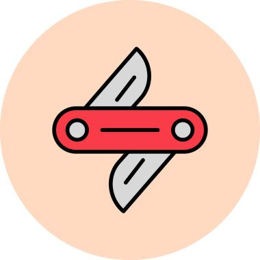 bıçak simgesi vektör illüstrasyonu