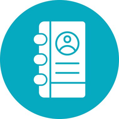 simple icon for web page, Contact Address Book, Address 