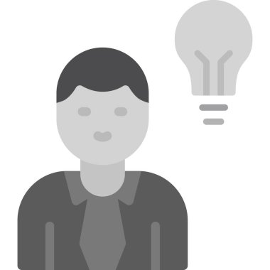 Fikir modern simgesi, vektör illüstrasyonu