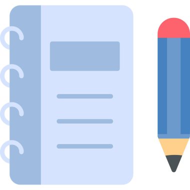 Not defteri. Web simgesi basit illüstrasyon