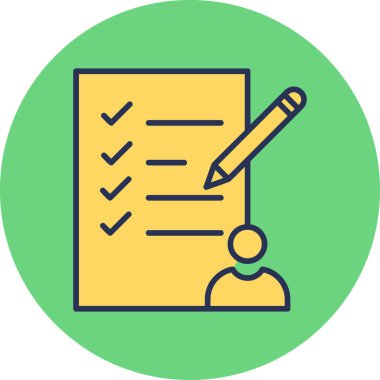 Görev modern simge vektör illüstrasyonu