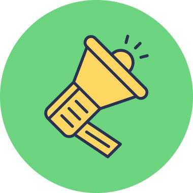 Kişisel ve ticari kullanım için tanıtım illüstrasyon simgesi.